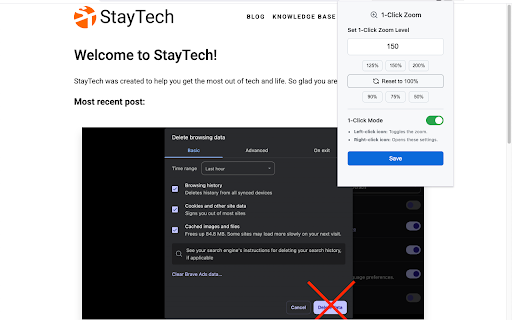 1-Click Zoom screenshot 1