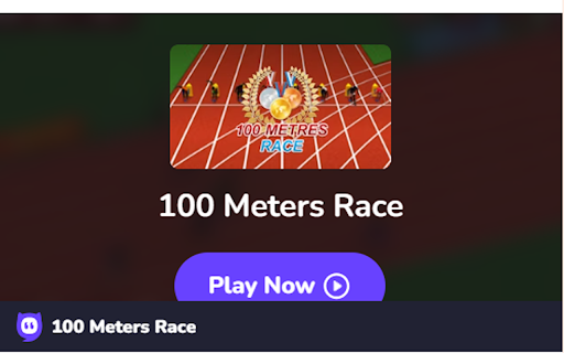 100 Meters Race Game screenshot 1