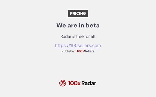 100x Radar screenshot 1