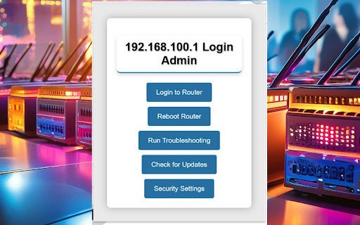 192.168.100.1 Login Admin screenshot 1