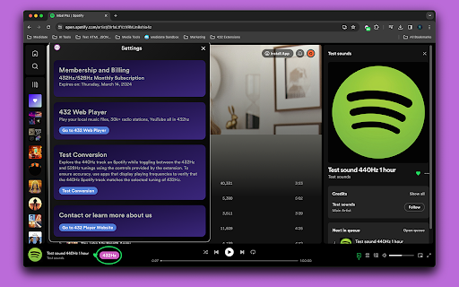 432Hz & 528Hz Converter for Spotify screenshot 1