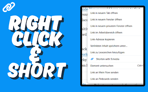 9.media URL Shortener screenshot 1