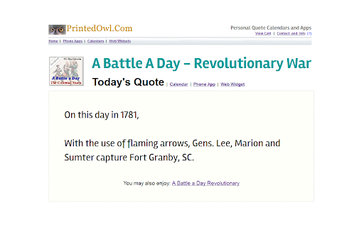 A Battle A Day - Revolutionary War screenshot 1