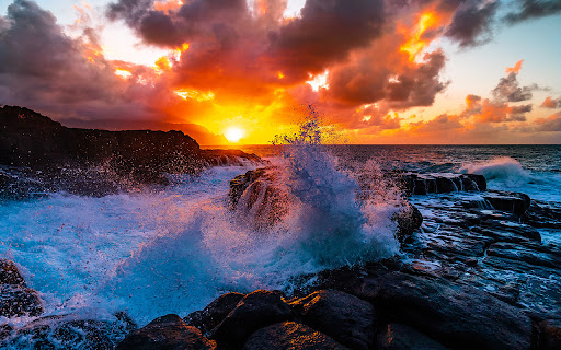 A breathtaking view of Queen's Bath in Kauai screenshot 1