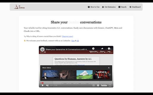 A.I. Archives: Share Claude, ChatGPT, Gemini, Meta screenshot 1