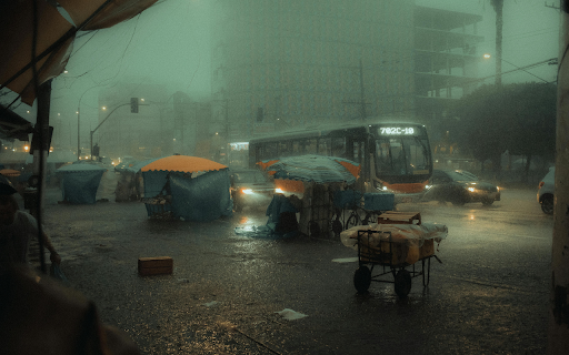 A Traffic ina City Center in Rain screenshot 1