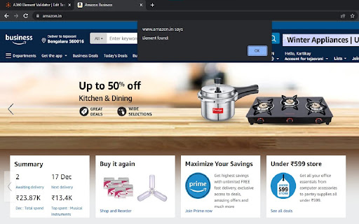 A360 Element Validator screenshot 1