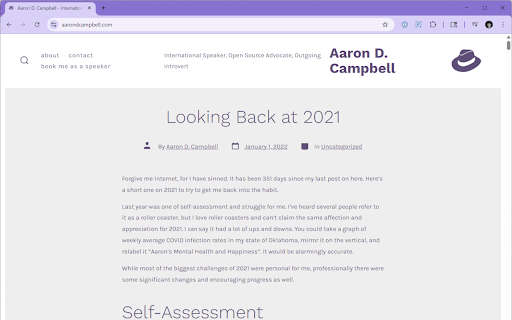AaronDCampbell theme screenshot 1