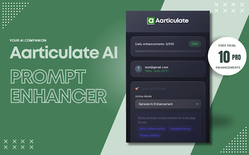 Aarticulate screenshot 1