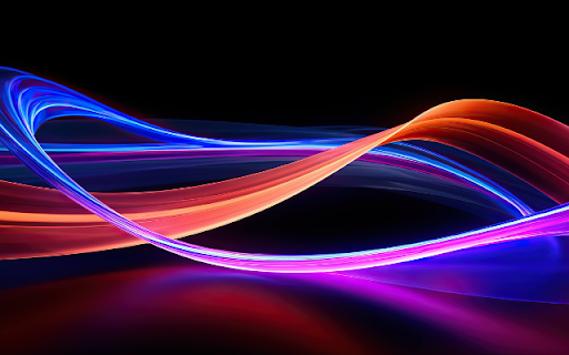 Abstract Neon Light Trails screenshot 1
