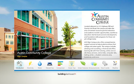 ACC Elgin Campus Building Dashboard screenshot 1
