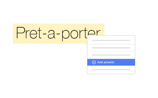 Accents.io - diacritic completion screenshot 1