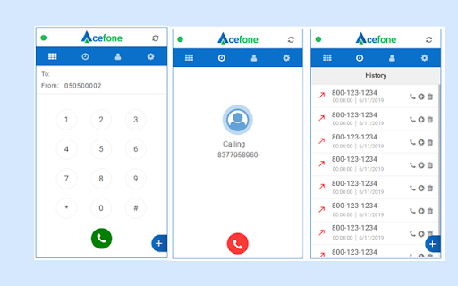 Acefone WebPhone screenshot 1