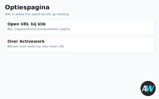 Activework Kantoormeubelen Ergonomie Assistant screenshot 1