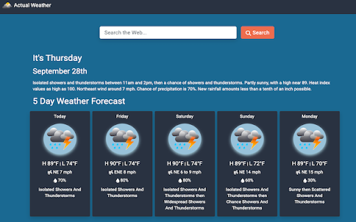 ActualWeather screenshot 1