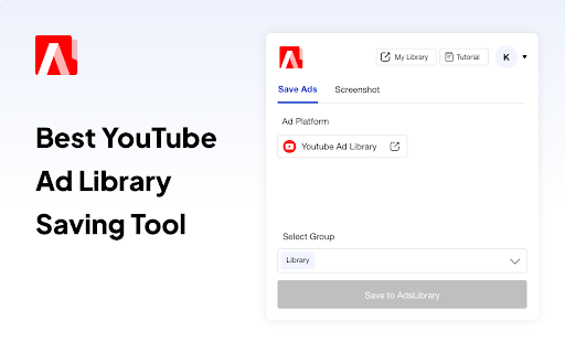 Ad Library :Save YouTube Ad and Stories screenshot 1
