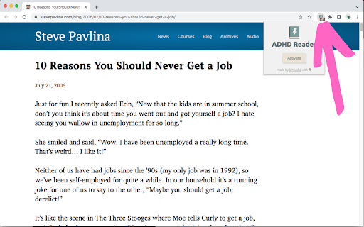 ADHD Reader screenshot 1