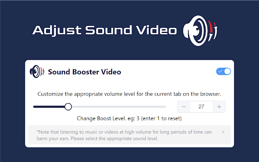 Adjust Sound Video screenshot 1