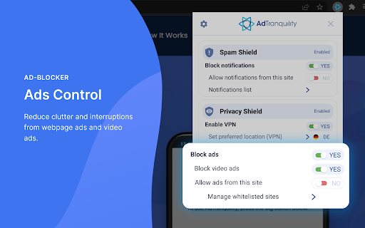 AdTranquility Spam Protection screenshot 1