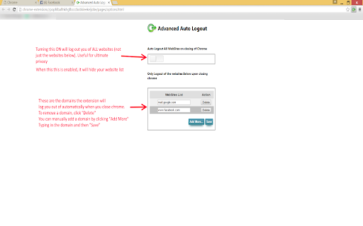 Advanced Auto Logout screenshot 1