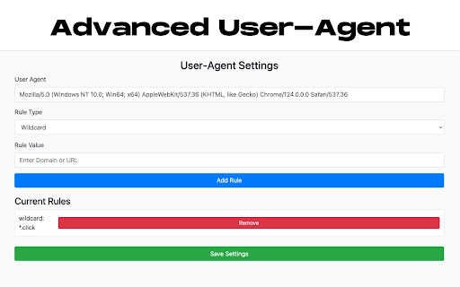 Advanced User-Agent screenshot 1