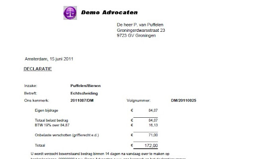 Advocaten Automatisering Pakket screenshot 1
