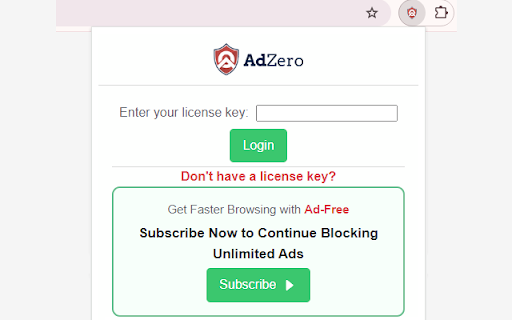 AdZero ad blocker screenshot 1