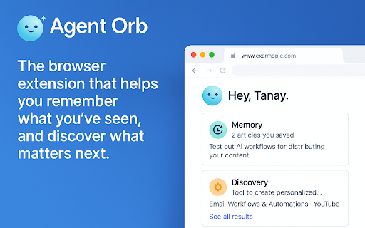 Agent Orb - AI for your browser screenshot 1