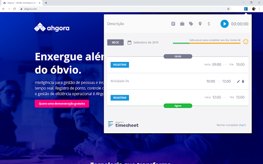 Ahgora Timesheet screenshot 1