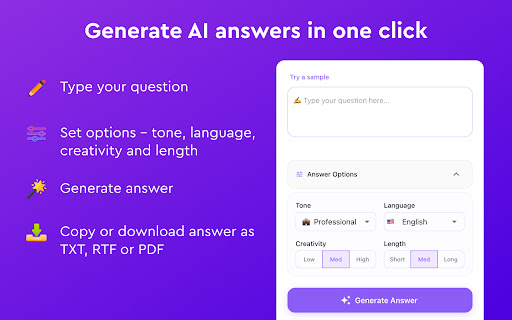 AI Answer Generator screenshot 1
