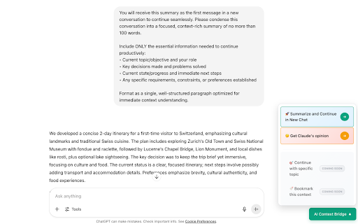 AI Context Bridge screenshot 1