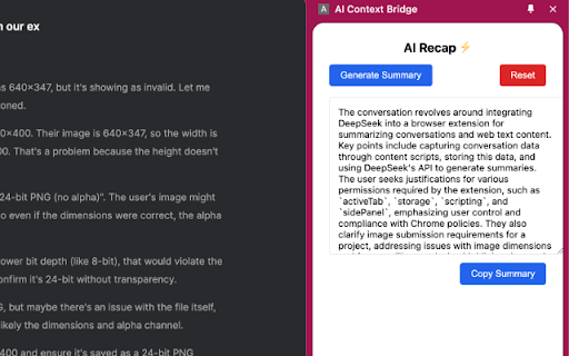 AI Context Bridge screenshot 1
