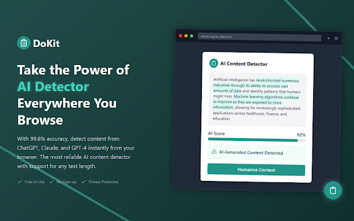 AI Detector - Free AI Text Checker screenshot 1