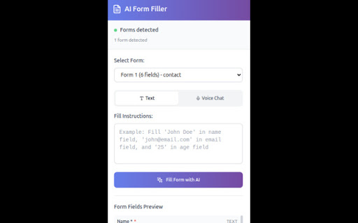 AI Form Filler screenshot 1