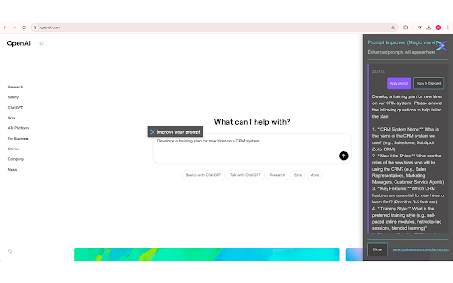 AI Prompt Improver screenshot 1