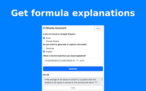 AI Sheets Assistant - For Excel & Sheets screenshot 1