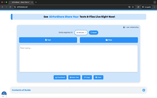 AirForShare - Share Files & Text Instantly, No Signup & Limits! screenshot 1