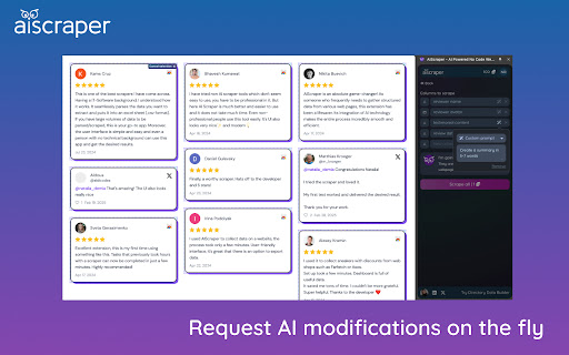 AIScraper - AI Powered No Code Web Scraping Tool screenshot 1