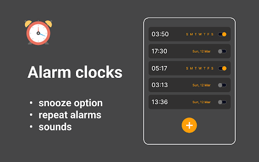 Alarm clock app screenshot 1