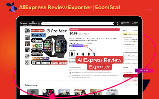 AliEx Review Exporter | Ecomstal screenshot 1