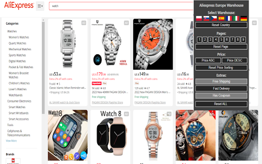Aliexpress - Sort By Europe screenshot 1
