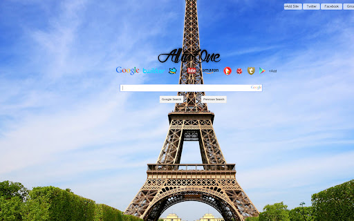 All in your new tab start page screenshot 1