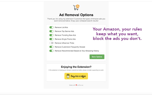 Amazon Ad Remover screenshot 1