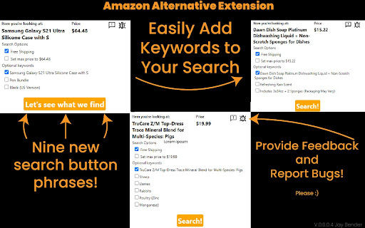Amazon Alternative Search screenshot 1
