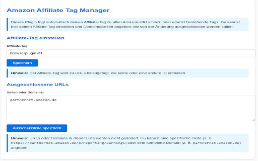Amazon PartnerNet Browser Plugin screenshot 1