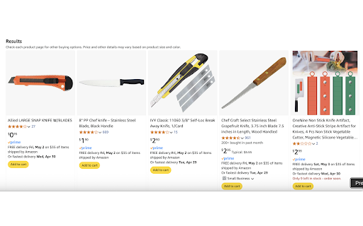 Amazon Prime Price Sorter screenshot 1