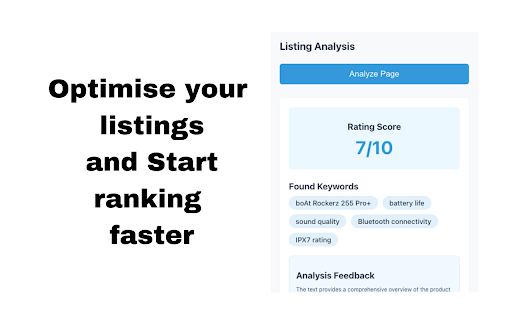 Amazon Product Optimizer by Revns screenshot 1