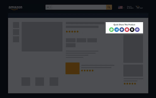 Amazon Quick Share Buttons screenshot 1
