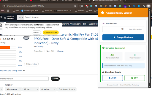 Amazon Review Scraper screenshot 1