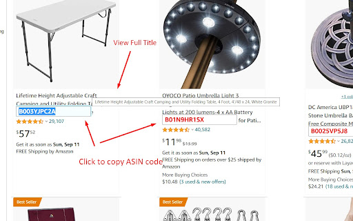 Amazon Show ASIN (ASA) screenshot 1